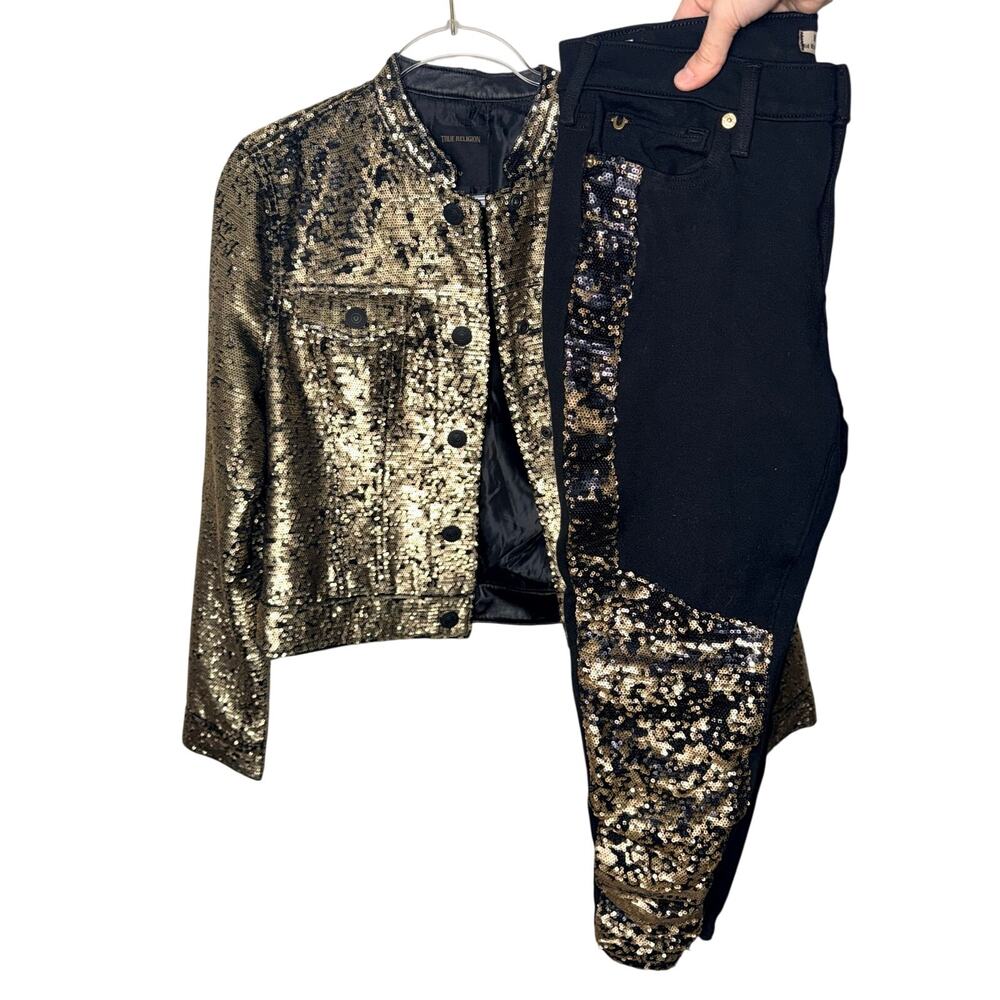 True Religion NWOT Sequin Set size medium